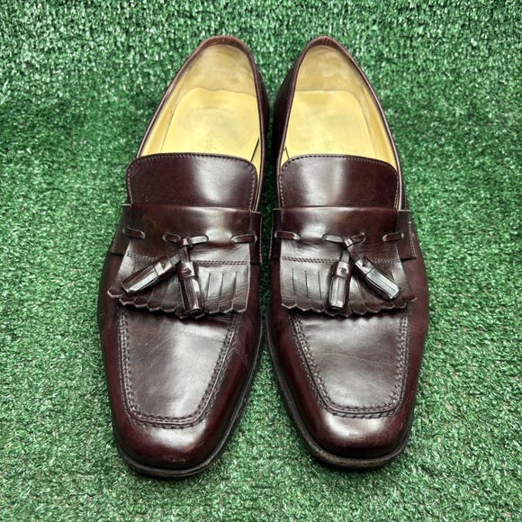 Salvatore Ferragamo Studio Kiltie Tassel Loafers Classic Shoes Brown Mens 8.5D main image 4